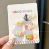 Lindos mini pasadores de helado para niños, suaves con el cabello, adecuados para flecos y cabello lateral, accesorios para el cabello para niñas, pinzas de pico de pato