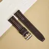 Nueva correa de reloj retro de cuero genuino de capa superior, adecuada para la serie Huawei GT6, con hebilla de pasador de resorte, 22 mm