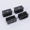Tuerca Rectangular Tapón de Tubo Cuadrado Almohadilla para Pies Plástico Tapón Interior Mesa Tubo de Acero Inoxidable Estante Ajustable Tapón de Agujero Venta al por Mayor
