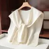 Chal de Lana Pura 100% Lana Cálido y Agradable para la Piel Estilo Elegante Versátil Estilo de Oficina de Gama Alta para Otoño e Invierno