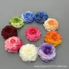 Cabeças de Flores de Peônia de Carpa Artificial para Grampos de Cabelo DIY, Caixas de Presente com Flores, Acessórios Florais, Decorações de Chapéus, Materiais Florais e Arranjos Florais