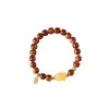 Pulsera de Ciprés de Acantilado Añejo con Alto Contenido de Aceite, 10 mm, Pulsera Fupai, Cuentas de Oración para Mujeres, Adorno Original de Mano, Al por Mayor