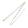 Novedad Cadena de Cintura de Metal Plateada Simple para Mujer Cinturón Decorativo para Falda Vestido Cadena Decorativa para Cintura de Suéter