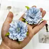 Flores de peonía artificiales de núcleo blanco, horquilla floral para el cabello DIY, materiales de arte floral, decoración del hogar, arreglos de pared de flores, adornos pequeños