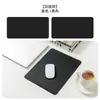 Mouse Pad Pequeno Resistente a Manchas em Estoque, Mouse Pad de Couro Preto Simples Colorido Dupla Face à Prova d'Água para Mesa Venda por Atacado