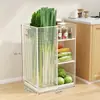 Estante de Almacenamiento de Verduras para Piso de Casa Cocina Cesta de Almacenamiento de Cebolleta Jengibre Ajo Balcón Pasillo Cesta de Almacenamiento de Frutas y Verduras Camote