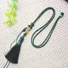 Collar de Borla de Cuerda Redonda Pequeña Cuerda para Sachet de Mujer Cuerda para Colgante de Esmeralda y Oro Cuerda de Colgante de Borla de Cristal