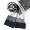Cachecol de Caxemira Masculino Espesso Personalizado de Outono e Inverno Novo Estilo Coreano Xadrez Simples Lã com Múltiplas Especificações