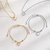 Collar de Corazón de Chica Dulce Retro Francés para Mujer, Estilo Retráctil Desplegable, Pulsera de la Amistad con Forma de Corazón de Concha de Oro de 18K