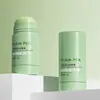 Fábrica Directa Barra Mascarilla de Barro Sólido 40g Antitranspirante Desodorante Barra Limpieza Película Verde Botella Giratoria con Rodillo Material de Empaque Cosmético
