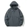 Chaqueta Exterior para Hombre Abrigo Delgado para Mujer Chaqueta Superior de una Sola Capa con Capucha Resistente al Viento Impermeable Ropa de Montañismo Se Puede Estampar con Logo