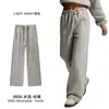 Pantalones Casuales con Dobladillo Deshilachado de Primavera y Otoño Estilo Americano Marca de Moda Algodón Puro Pierna Recta para Hombres y Mujeres, Personalización de la Isla Cai Xiang Transfronteriza