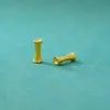 Plata S925 Brillante Plata Fina Chapada en Oro Textura de Tubo de Bambú Tubo de Plata Cuentas Espaciadoras Cuentas Sueltas Accesorios de Plata Pura