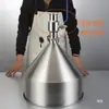 Funil de Aço Inoxidável 304 Extra Espesso Máquina de Enchimento de Cilindro para Líquidos e Massas Alimentícias