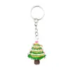 Llavero de árbol de Navidad, adorno acrílico, llavero de Navidad de dibujos animados, regalo de Navidad para estudiantes, regalo pequeño