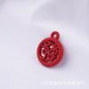 Accesorios de joyería de aleación de estilo chino, accesorios para el cabello, pulsera colgante roja, materiales chinos de bricolaje hechos a mano al por mayor