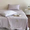 Colcha de Verano Refrigerante de Seda de Morera al 20% y Tencel Lenzing de 100 Hilos, Juego de Cuatro Piezas para Dormir en Verano, Colcha Refrigerante de Seda de Hielo, Lavable a Máquina