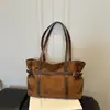 Bolsa Tote Versátil Estilo Coreano para Viajes Diarios para Mujeres 2026 Nuevo Gran Capacidad Elegante Patchwork de Lujo Ligero Bolso de Hombro Bolso Axila para Mujeres
