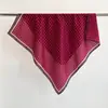 Lenço Feminino 2026 Primavera Novo Estilo Coreano Bloco de Cores Retrô Grafite 90 Lenço Grande Versátil Lenço de Pescoço Lenço de Seda Xale Algodão Linho