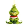 Novo Produto Transfronteiriço Desenho Animado Pingente de Carro do Grinch Infantil Pingente de Árvore de Natal Decoração para Casa