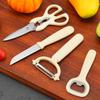 Pequeño Set de Regalo Asiento para Almacenamiento de Comida para Bebés Tijeras de Calabaza Cuchillo para Fruta Cuchillo Pelador Abrelatas Set de Herramientas de Cocina