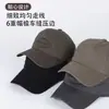 Procesamiento y Personalización Gorra de Béisbol Versátil Neutra Estilo Casual Coreano para Mujer Nueva Retro Letra Inglesa Antigua Gorra con Visera