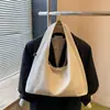 Bolsa de Lona Casual de Gran Capacidad para Mujer 2025 Nueva Ligera Versátil para Viajes Diarios Hombro Axila Bolso Tote de Moda