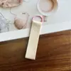 Em Estoque Dopamina Tela em Branco Bolsa Bordada Acessório Ano do Cavalo Pingente Pequeno Chaveiro DIY Feito à Mão Decoração de Argola