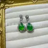 Brincos de Chalcedônia com Pino de Prata 925 de Alta Qualidade, Brincos Modernos e Elegantes, Acessórios para Vestir, Brincos de Chalcedônia Atacado