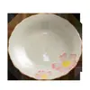 Bandeja de té de cerámica estilo japonés con diseño de flor de cerezo, accesorios para juego de té, bandeja para juego de té Kung Fu, posavasos y plato para uso doméstico