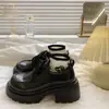 Zapatos Pequeños de Cuero Negros con Cordones de Tacón Grueso Estilo Británico para Mujer Primavera y Otoño Nuevo Estilo Japonés JK Versátiles Mary Janes Zapatos de Trabajo