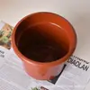 Venta al por mayor de fábrica maceta redonda de plástico roja maceta para fresas maceta de plástico para suculentas maceta de plástico con base simple