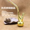 Cachimba Pura de Cobre Antigua de Longevidad Cigarrillo Cigarrillo Tubería de Agua de Cobre Filtro Magnetizado Portacigarrillos Automático Gran Regalo