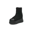 Zapatos de Lona Estilo Coreano para Mujer, Zapatos con Plataforma Oculta de 14 cm para Aumentar la Altura, Zapatos Transpirables de Suela Gruesa Ultraligeros, Buenas Noticias para Mujeres Bajitas