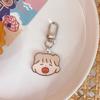 Pingente de Urso Japonês Fofo de Amor Pingente de Joia para Mochila Escolar Pingente de Chaveiro Dupla Face Tendência Ins para Meninas