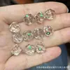 Coleção de Cristal Branco Natural, Contas de Abóbora, Contas de Flor de Maracujá, Acessórios Artesanais, Pulseiras DIY Feitas à Mão, Joias da Moda