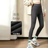 Pantalones de Piel de Tiburón para Invierno, Forro de Lana de Cordero, Engrosados, Pantalones de Yoga Barbie, Ajustados, Alta Elasticidad, A Prueba de Frío, Disponible para Dropshipping