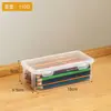 Armazenamento de caixa de mesa Caixa Lápis Transparente Completo Caneta de Marca de Lápis Caixa de Armazenamento de Artigos de Papelaria Caixa de Armazenamento de Artigos Diversos de Chave de Mesa Caixa