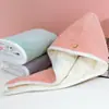 Dupla camada Engrossada Internet Celebrante Cabelo Secador Chapéu Mulheres Super Absorvente Não-sopro Secagem Rápida Lavagem de Cabelo Toalha de Cabelo Chapéu de Chuveiro