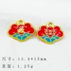 Novo Estilo Chinês Joias Tradicionais DIY com o Caractere para Sorte, Pingente, Design de Gotejamento de Óleo, Pulseira Atrai-Riqueza, Colar e Acessórios para Roupas