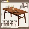 Mesa Apartamento Pequeño Moderna Simple Hogar Mesa y Sillas de Comedor Sala de Estar Dormitorio Oficina Escritorio Mesa Larga y Sillas Engrosada y Fuerte