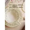 Juego de Tazas de Café Retro Jingdezhen Estilo Europeo Pequeña Taza de Cerámica de Lujo Creativo Pastoral Juego de Té de la Tarde Té Floral