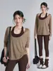 Conjunto Casual Deportivo para Mujer, Otoño, Holgado, Manga Larga, Transpirable, Secado Rápido, para Deportes, Correr, Fitness, Pilates, Yoga, Cubierta