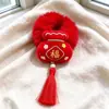 Novo Scrunchie de Pelúcia Personagem Fu Corda de Cabelo Borboleta Scrunchie de Desenho Animado Fofo Acessórios de Cabelo Scrunchie Acessórios de Cabelo Combinando para Crianças