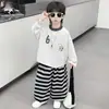 Conjunto de Sudadera de Otoño para Niños 2026 Nueva Moda Infantil Bebé Celebridad de Internet Primavera y Otoño Deportivo Casual Conjunto de Dos Piezas