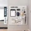 Estantería de Tablero Perforado para Sala de Estar Almacenamiento en Toda la Pared Puerta de Entrada Tablero Colgante para Entrada Decoración de Pared Tablero Perforado de Metal