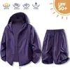 Nueva Ropa de Protección Solar de Verano para Hombres, Seda de Hielo UPF50+, Estilo Pareja, Anti-UV, Ligera, Transpirable Chaqueta Deportiva para Hombres y Mujeres