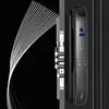 Cerradura de huellas dactilares totalmente automática puerta de seguridad para el hogar reconocimiento facial cerradura de puerta inteligente cerradura de puerta de grafiti mirilla visual seguridad electrónica