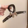 2026 Nuevo Clip de Garra Divertido de Perro de Nicho Pinza para el Cabello con Lazo de Puntos para Mujer, Pinza de Tiburón Exquisita de Gama Alta para Peinado