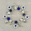 Venta Caliente Transfronteriza Pulsera Elástica de Perlas con Logo de Equipo de Fútbol Americano NFL Colgante de Casco de Fútbol Merchandising del Equipo